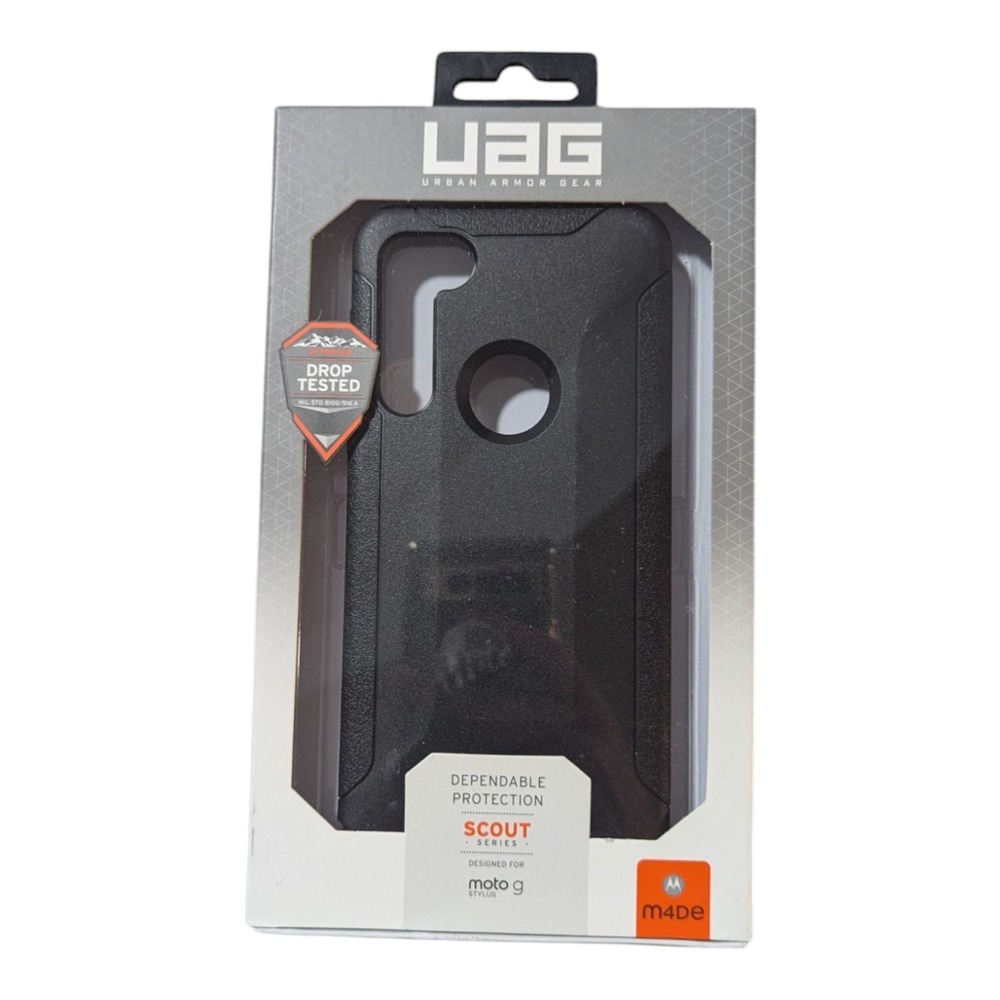N2. UAG Urban Armor Gear Scout Series Case for Motorola Moto G‎ Stylus (Black)